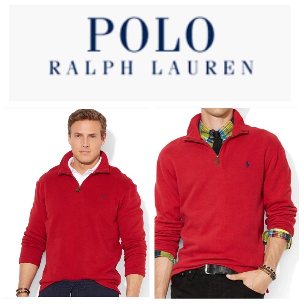 Polo by Ralph Lauren Half Zip Sweater Pull Over - Picture 1 of 8